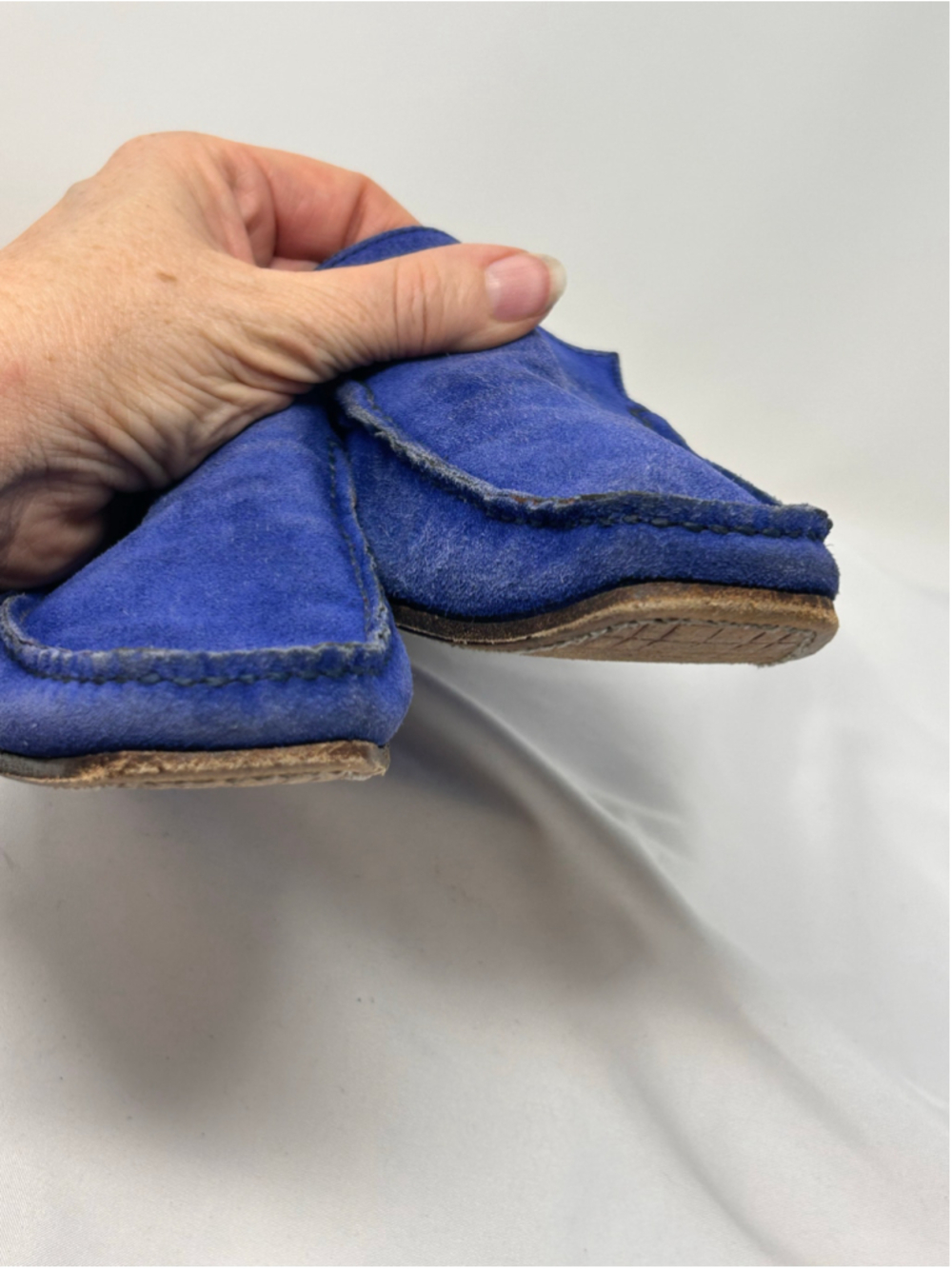 Burberry Dalwood Blue Suede Loafers EU 36.5 / Women’s 6.5 - Picture 9 of 9